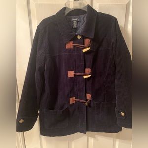 Coat jacket Corduroy Navy Blue Medium
